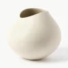 Handgefertigte Vase Opium aus Steingut, H 28 cm
