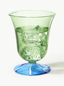 Handgefertigte Wassergläser Eve aus Borosilikatglas, 2 Stück
