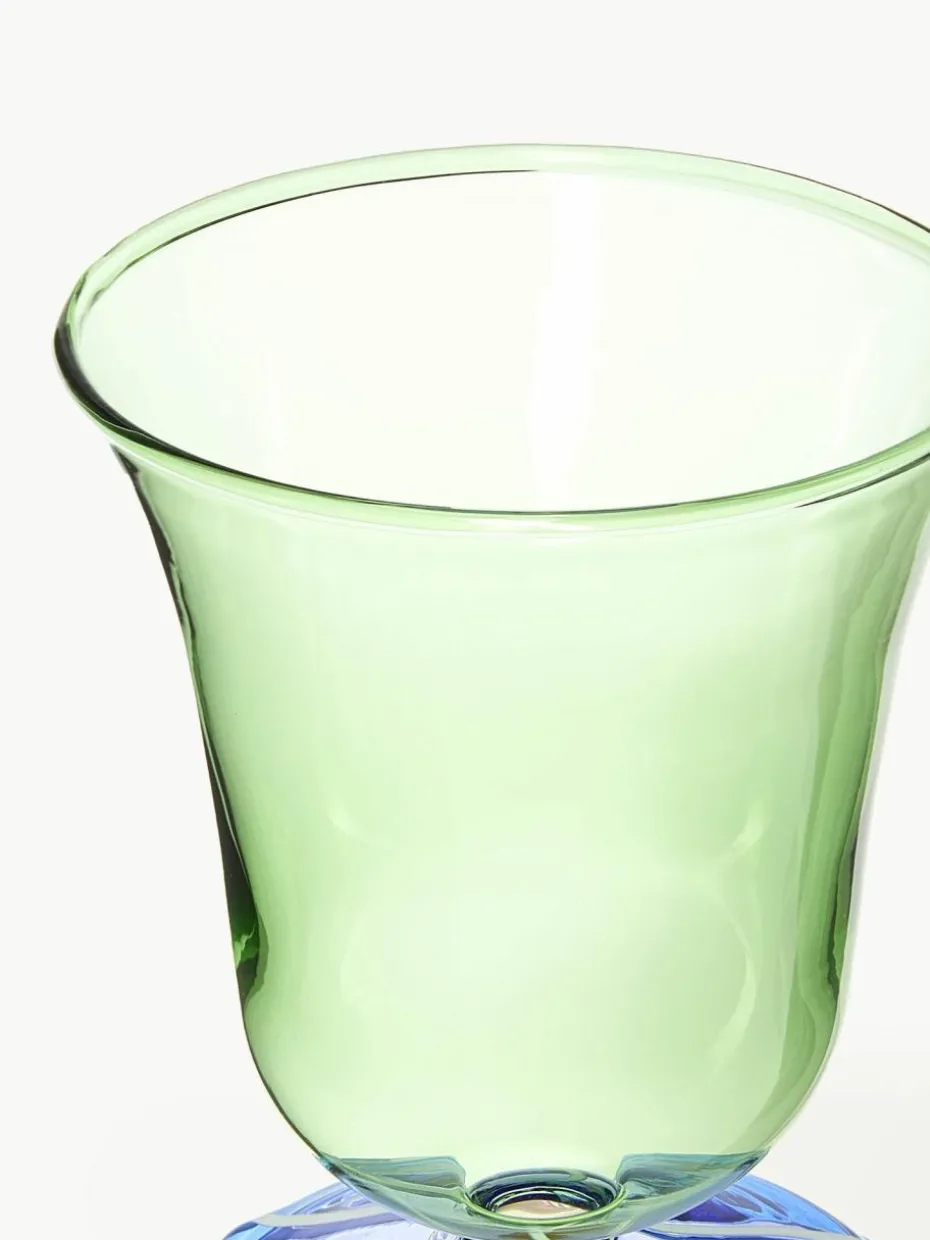 Handgefertigte Wassergläser Eve aus Borosilikatglas, 2 Stück