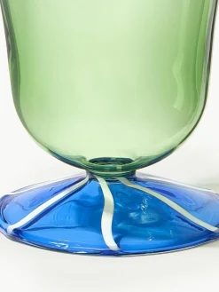 Handgefertigte Wassergläser Eve aus Borosilikatglas, 2 Stück