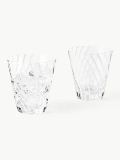 Handgefertigte Wassergläser Carson, 4 Stück