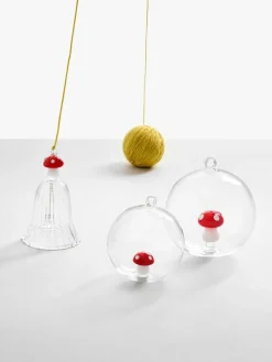 Handgefertigte Weihnachtskugeln Alice, 2 Stück