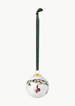 Handgefertigte Weihnachtskugel Hammershøi aus Porzellan