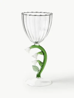 Handgefertigte Weingläser Botanica, 6er-Set