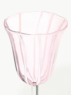 Handgefertigte Weingläser Eve aus Borosilikatglas, 2 Stück