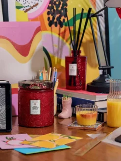 Handgefertigte Zweidocht-Duftkerze Japonica Collection (Goji-Beere, Mango & Tarocco Orange)