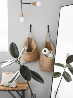 Handgefertigter Aufbewahrungskorb Mira aus Hanf