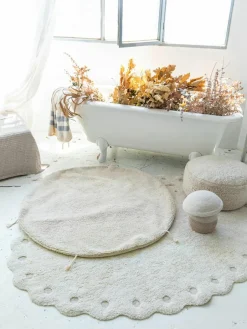 Handgefertigter Aufbewahrungskorb Mushroom mit Deckel, H 38 cm