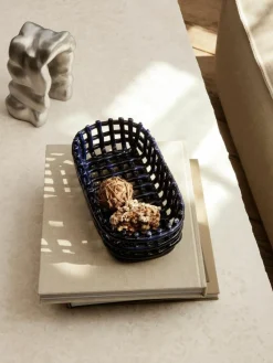 Handgefertigter Aufbewahrungskorb Nalan aus Keramik