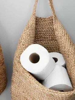 Handgefertigter Aufbewahrungskorb Mira aus Hanf