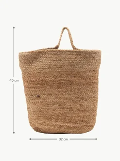 Handgefertigter Aufbewahrungskorb Mira aus Hanf