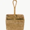 Handgefertigter Besteckhalter Güle aus Rattan