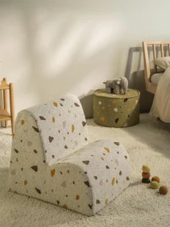 Handgefertigter Bouclé-Kindersessel Cloud