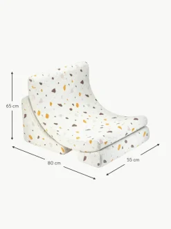 Handgefertigter Bouclé-Kindersessel Moon