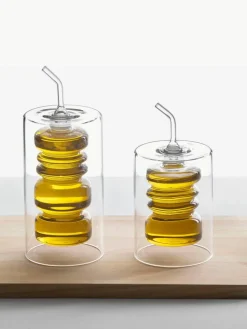 Handgefertigter Essig- und Öl-Spender Rings, H 19 cm