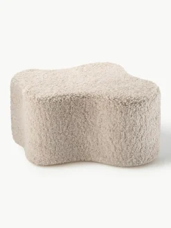 Handgefertigter Kinder-Pouf Cloud aus Teddy