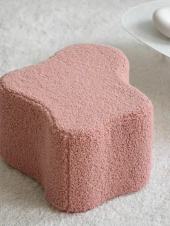 Handgefertigter Kinder-Pouf Cloud aus Teddy