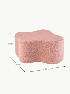 Handgefertigter Kinder-Pouf Cloud aus Teddy