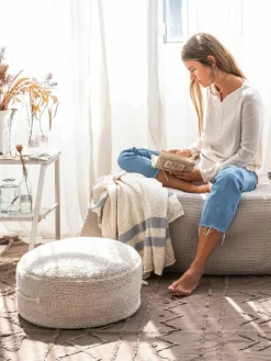 Handgefertigter Kinder-Pouf Chill