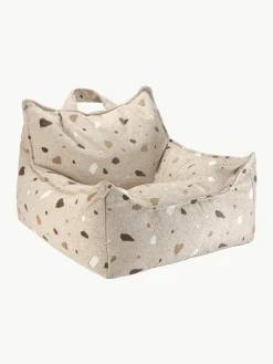 Handgefertigter Kinder-Sitzsack Sugar aus Bouclé