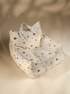 Handgefertigter Kinder-Sitzsack Sugar aus Bouclé