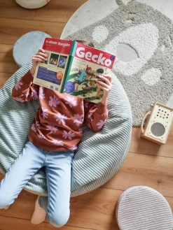 Handgefertigter Kinder-Sitzsack Flora aus Cord