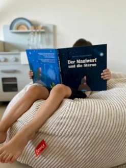 Handgefertigter Kinder-Sitzsack Flora aus Cord