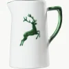 Handgefertigter Krug Grüner Hirsch, 700 ml