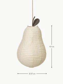 Handgefertigter Lampenschirm Pear aus Washi-Papier