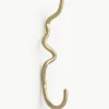 Handgefertigter Messing-Wandhaken Curvature