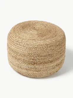 Handgefertigter Pouf Bono aus Jute