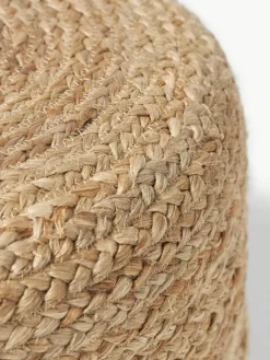 Handgefertigter Pouf Bono aus Jute