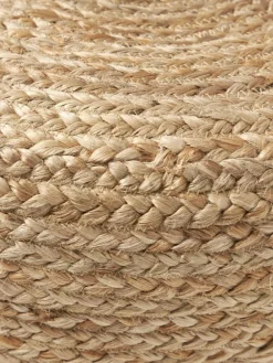 Handgefertigter Pouf Bono aus Jute