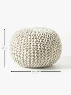 Handgefertigter Strickpouf Dori