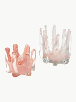 Handgefertigter Teelichthalter Helix, Ø 12 cm