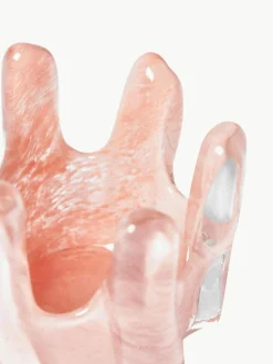 Handgefertigter Teelichthalter Helix, Ø 12 cm