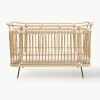 Handgefertigtes Babybett Paul aus Rattan