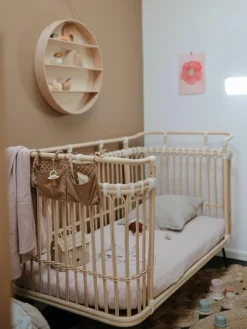 Handgefertigtes Babybett Paul aus Rattan