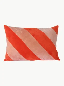 Handgefertigtes Baumwoll-Kissen Striped