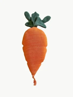 Handgefertigtes Baumwoll-Kuschelkissen Cathy the Carrot