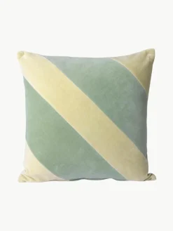 Handgefertigtes Baumwoll-Kissen Striped