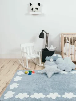 Handgefertigtes Baumwoll-Kuschelkissen Clouds