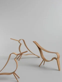 Handgefertigtes Deko-Objekt Woody in Vogel-Form