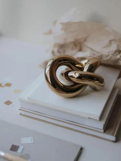 Handgefertigtes Deko-Objekt Knot, H 6 cm