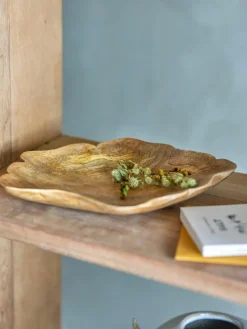 Handgefertigtes Deko-Tablett Emilja aus Mangoholz