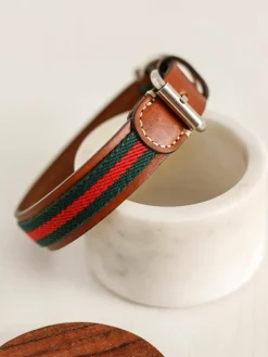 Handgefertigtes Haustier-Halsband Baseball, in verschiedenen Größen