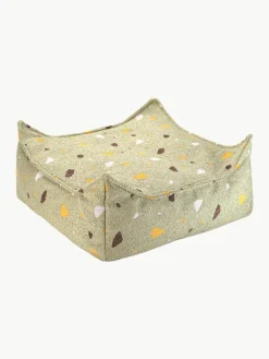 Handgefertigtes Kinder-Bodenkissen Sugar aus Bouclé