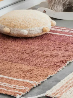 Handgefertigtes Kinder-Bodenkissen Pompom