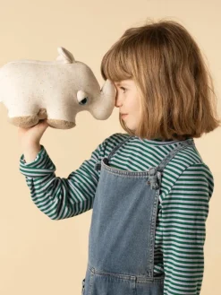 Handgefertigtes Kuschelkissen Savanah Rhino