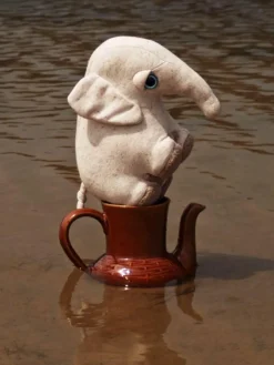 Handgefertigtes Kuschelkissen Savanah Elephant